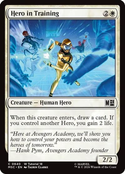 Hero in Training Commander: Marvel Super Heroes Magic card