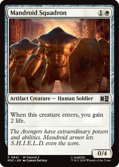 Mandroid Squadron 0841 Commander: Marvel Super Heroes Magic card
