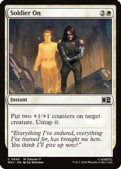 Soldier On 0843 Commander: Marvel Super Heroes Magic card