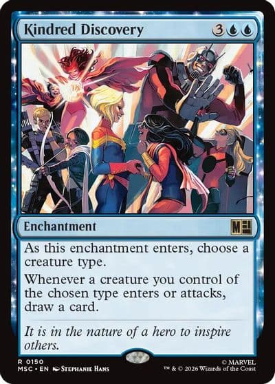 Kindred Discovery Commander: Marvel Super Heroes Magic card