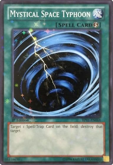 Mystical Space Typhoon Starfoil Battle Pack: Epic Dawn Yu-Gi-Oh! card