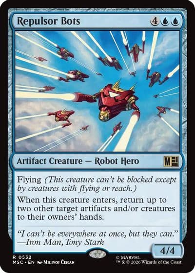 Repulsor Bots Commander: Marvel Super Heroes Magic card