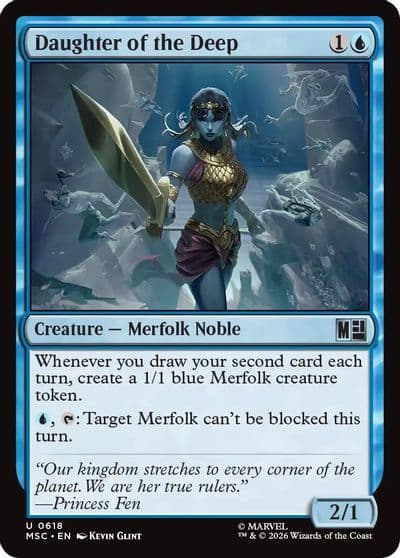Daughter of the Deep Commander: Marvel Super Heroes Magic card