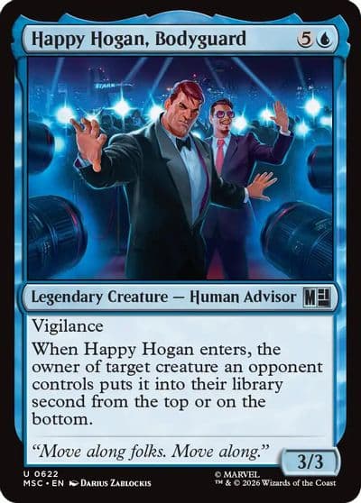 Happy Hogan Bodyguard Commander: Marvel Super Heroes Magic card