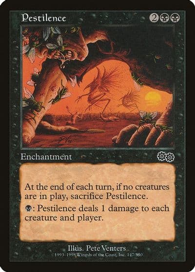 Pestilence Urza's Saga Magic card