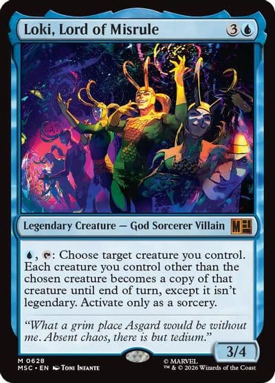 Loki Lord of Misrule Commander: Marvel Super Heroes Magic card