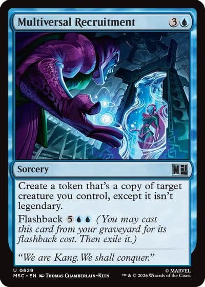 Multiversal Recruitment Commander: Marvel Super Heroes Magic card