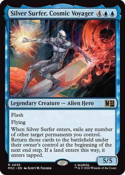Silver Surfer Cosmic Voyager Commander: Marvel Super Heroes Magic card