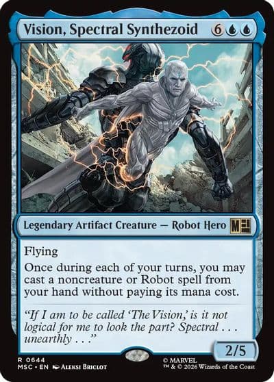 Vision Spectral Synthezoid Commander: Marvel Super Heroes Magic card