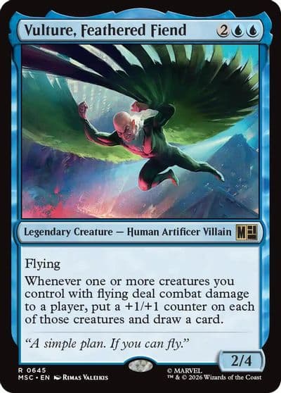Vulture Feathered Fiend Commander: Marvel Super Heroes Magic card