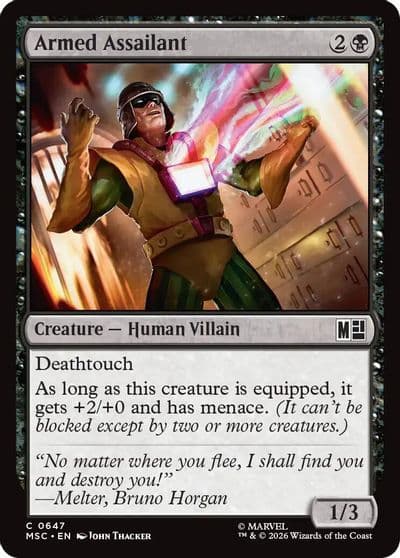 Armed Assailant Commander: Marvel Super Heroes Magic card