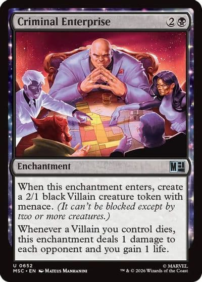 Criminal Enterprise Commander: Marvel Super Heroes Magic card
