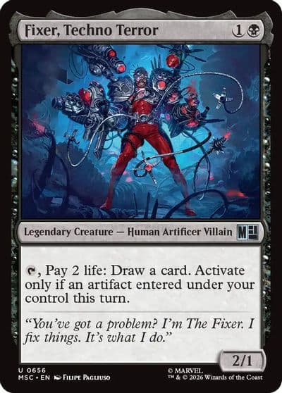 Fixer Techno Terror Commander: Marvel Super Heroes Magic card