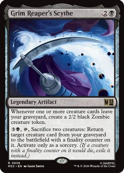 Grim Reapers Scythe Commander: Marvel Super Heroes Magic card