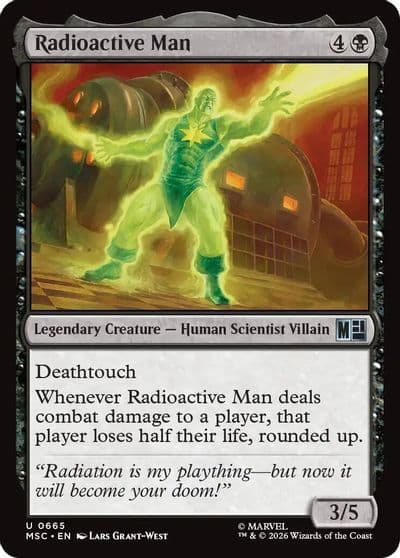 Radioactive Man Commander: Marvel Super Heroes Magic card