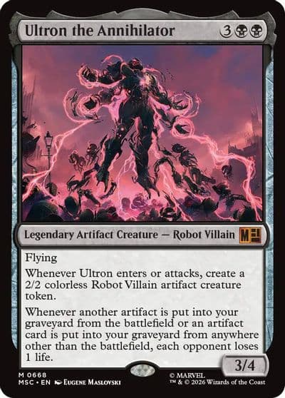 Ultron the Annihilator Commander: Marvel Super Heroes Magic card