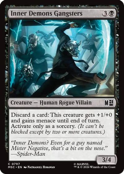 Inner Demons Gangsters Commander: Marvel Super Heroes Magic card