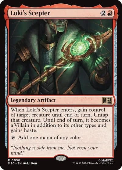 Lokis Scepter Commander: Marvel Super Heroes Magic card