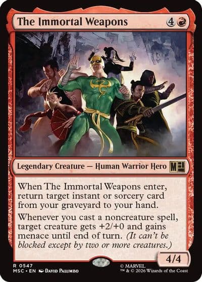 The Immortal Weapons Commander: Marvel Super Heroes Magic card