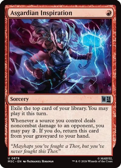 Asgardian Inspiration Commander: Marvel Super Heroes Magic card