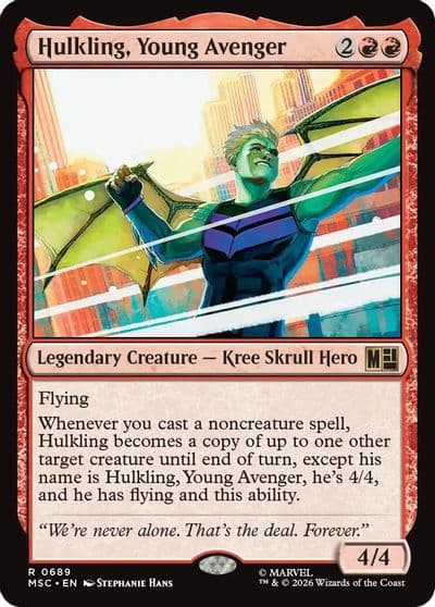 Hulkling Young Avenger Commander: Marvel Super Heroes Magic card