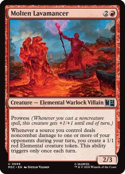 Molten Lavamancer Commander: Marvel Super Heroes Magic card