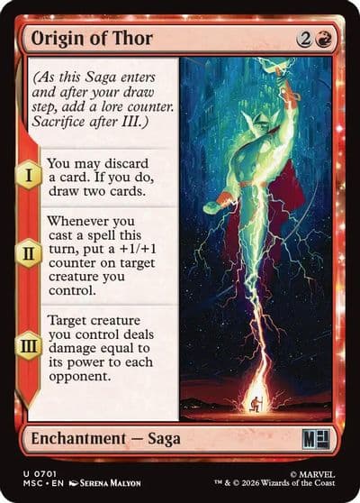 Origin of Thor Commander: Marvel Super Heroes Magic card