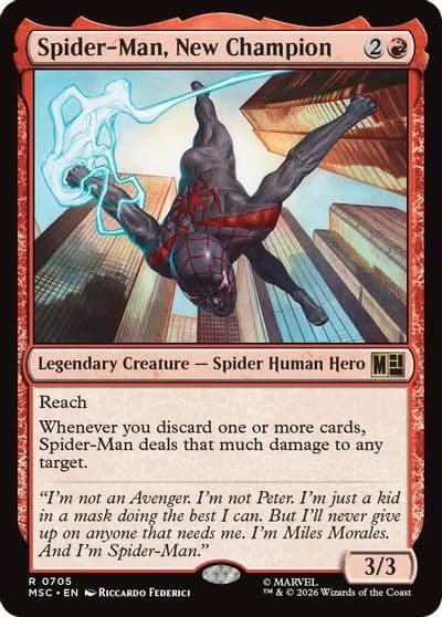 Spider Man New Champion Commander: Marvel Super Heroes Magic card