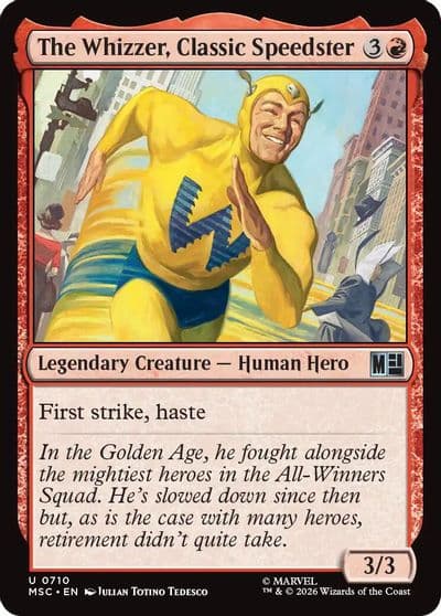 The Whizzer Classic Speedster Commander: Marvel Super Heroes Magic card