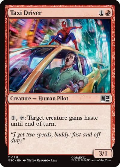 Taxi Driver Commander: Marvel Super Heroes Magic card