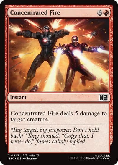 Concentrated Fire 0847 Commander: Marvel Super Heroes Magic card