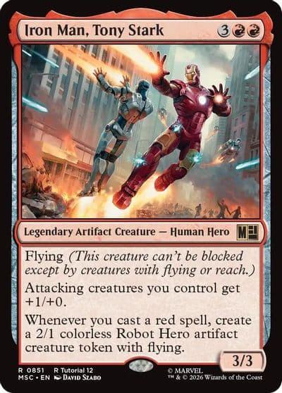 Iron Man Tony Stark 0851 Commander: Marvel Super Heroes Magic card