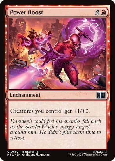 Power Boost 0852 Commander: Marvel Super Heroes Magic card