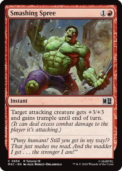Smashing Spree 0856 Commander: Marvel Super Heroes Magic card