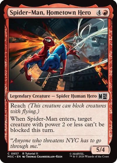Spider Man Hometown Hero 0857 Commander: Marvel Super Heroes Magic card