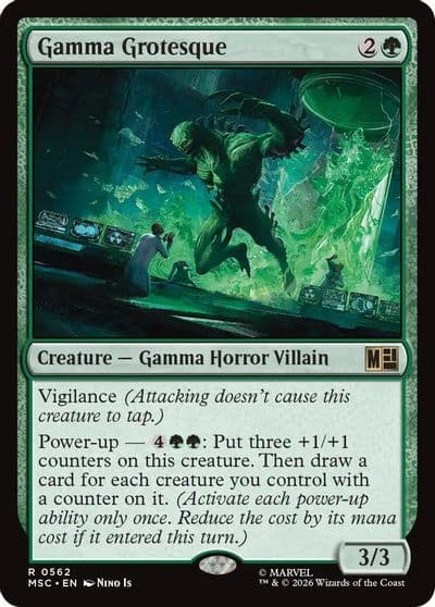 Gamma Grotesque Commander: Marvel Super Heroes Magic card