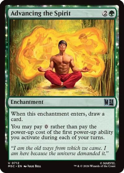 Advancing the Spirit Commander: Marvel Super Heroes Magic card