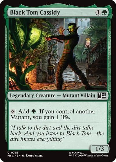 Black Tom Cassidy Commander: Marvel Super Heroes Magic card