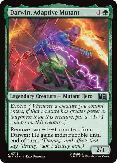 Darwin Adaptive Mutant Commander: Marvel Super Heroes Magic card