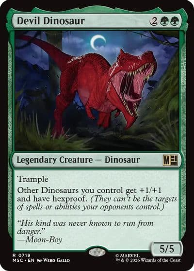 Devil Dinosaur Commander: Marvel Super Heroes Magic card