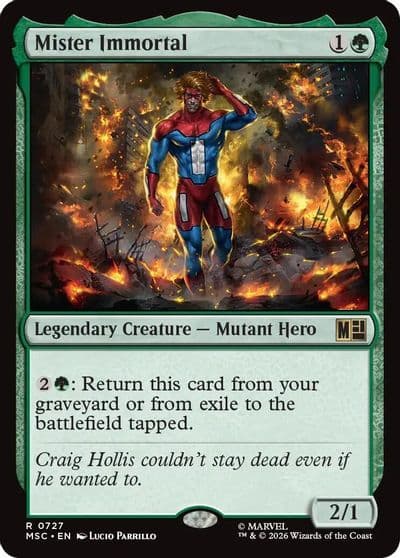 Mister Immortal Commander: Marvel Super Heroes Magic card