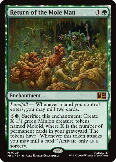 Return of the Mole Man Commander: Marvel Super Heroes Magic card