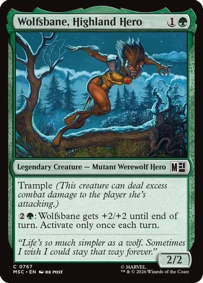 Wolfsbane Highland Hero Commander: Marvel Super Heroes Magic card