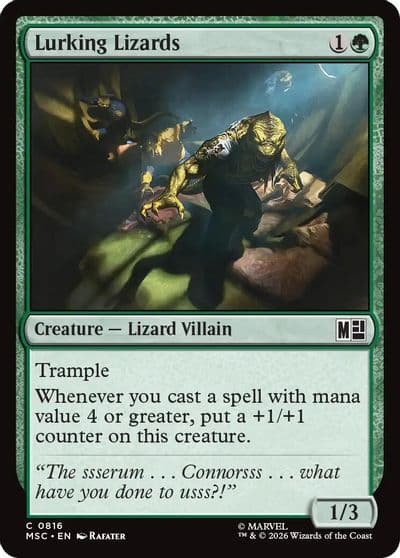 Lurking Lizards Commander: Marvel Super Heroes Magic card