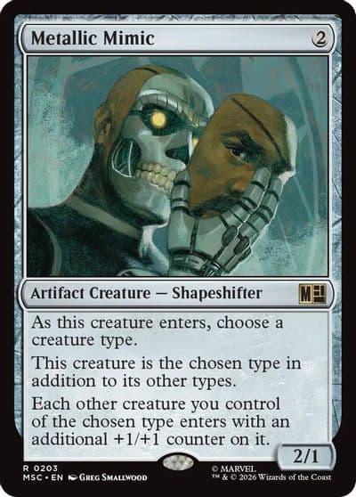 Metallic Mimic Commander: Marvel Super Heroes Magic card