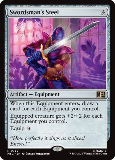 Swordsmans Steel Commander: Marvel Super Heroes Magic card