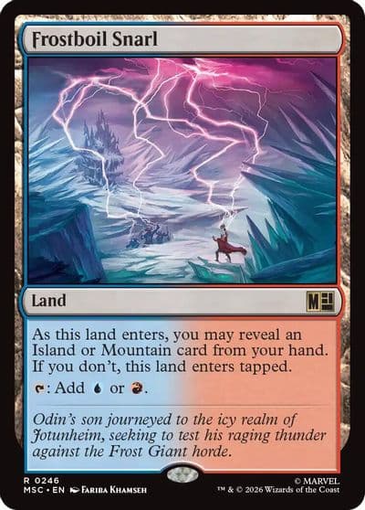 Frostboil Snarl Commander: Marvel Super Heroes Magic card
