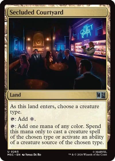 Secluded Courtyard Commander: Marvel Super Heroes Magic card