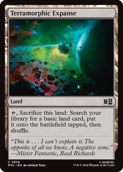 Terramorphic Expanse 0828 Commander: Marvel Super Heroes Magic card