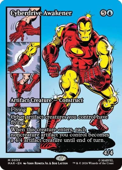 Cyberdrive Awakener Borderless Marvel Universe Eternal-Legal Magic card
